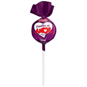 Pirulito Com Recheio Do Amor Uva 480g