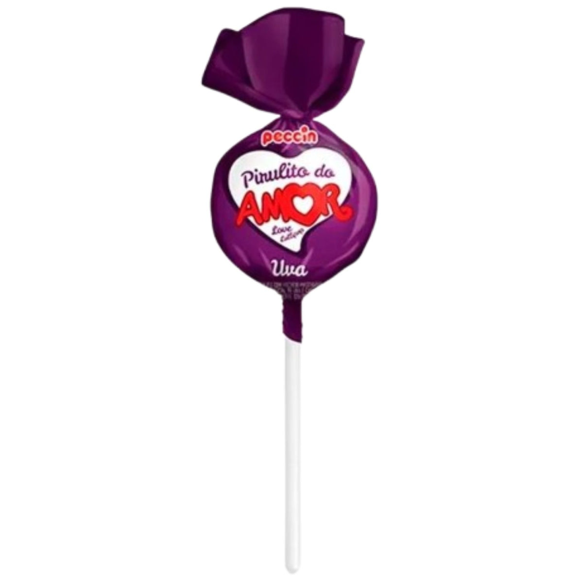 Pirulito Com Recheio Do Amor Uva 480g