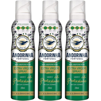 Kit 3 Azeite Andorinha Spray Extra Virgem 200ml