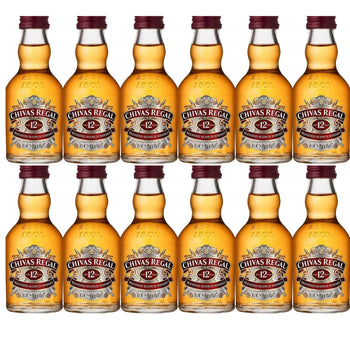 Kit 12 Miniatura Chivas Regal 12 Anos 50ml
