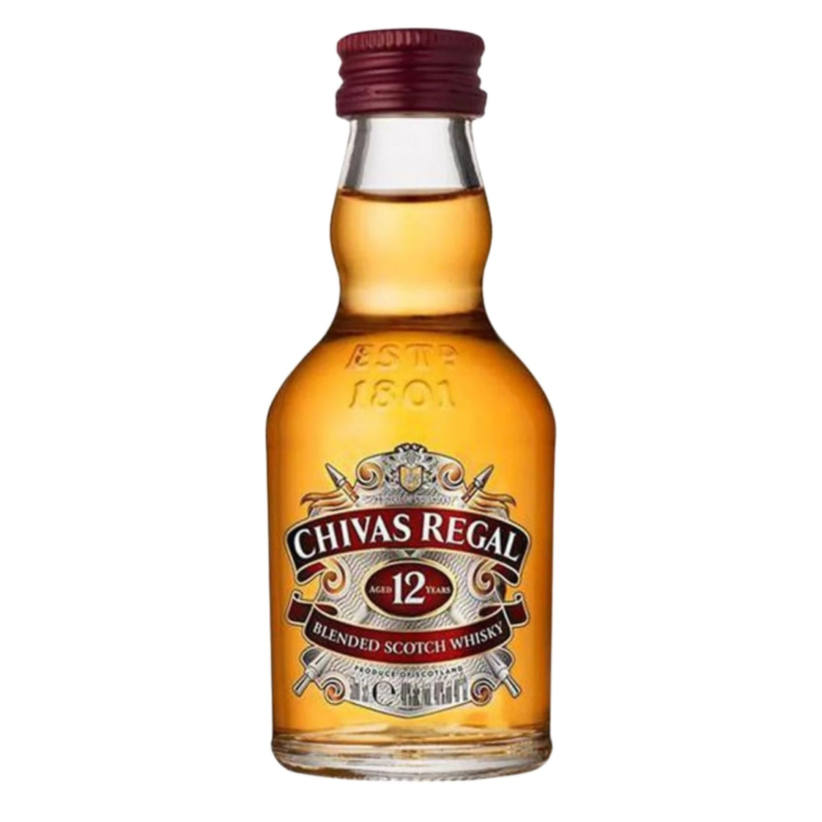 Kit 12 Miniatura Chivas Regal 12 Anos 50ml
