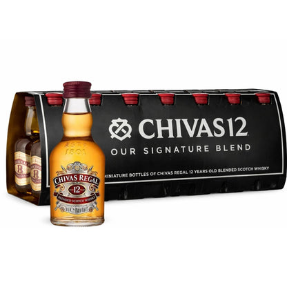 Kit 12 Miniatura Chivas Regal 12 Anos 50ml