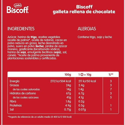 Biscoito Lotus Biscoff Recheado com Chocolate ao Leite 110g