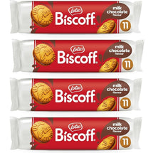 Kit 4 Biscoito Lotus Biscoff com Chocolate ao Leite 110g