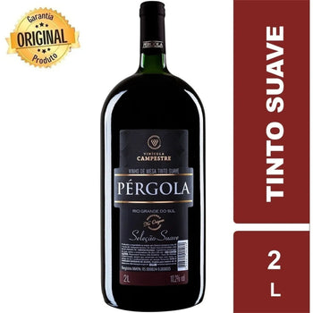 Vinho Tinto Suave Selecao Pergola 2 Litros Nacional