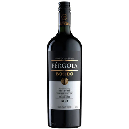 Vinho Pergola Tinto Bordo Seco De Mesa Garrafa 1 L
