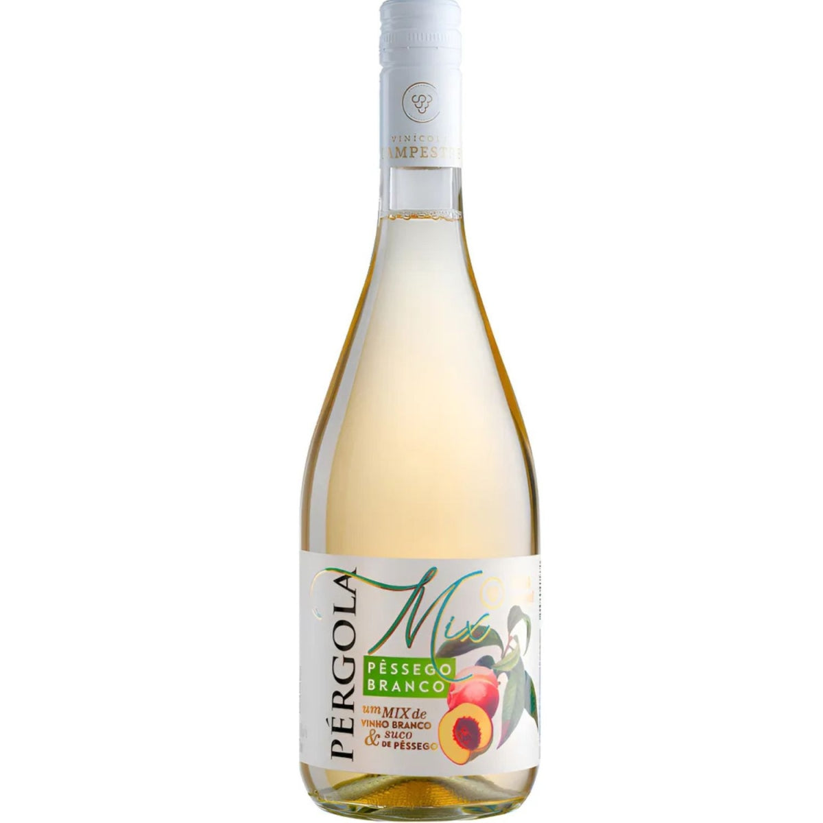 Cooler De Pessego Com Vinho Branco Pergola Garrafa 750ml