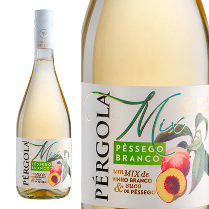 Cooler De Pessego Com Vinho Branco Pergola Garrafa 750ml