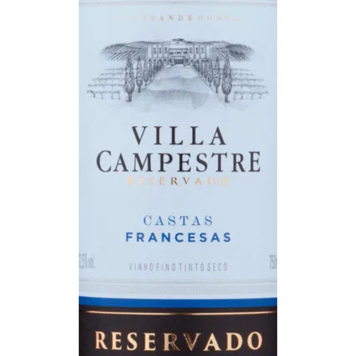 Vinho Villa Campestre Castas Francesas Reservado 750ml