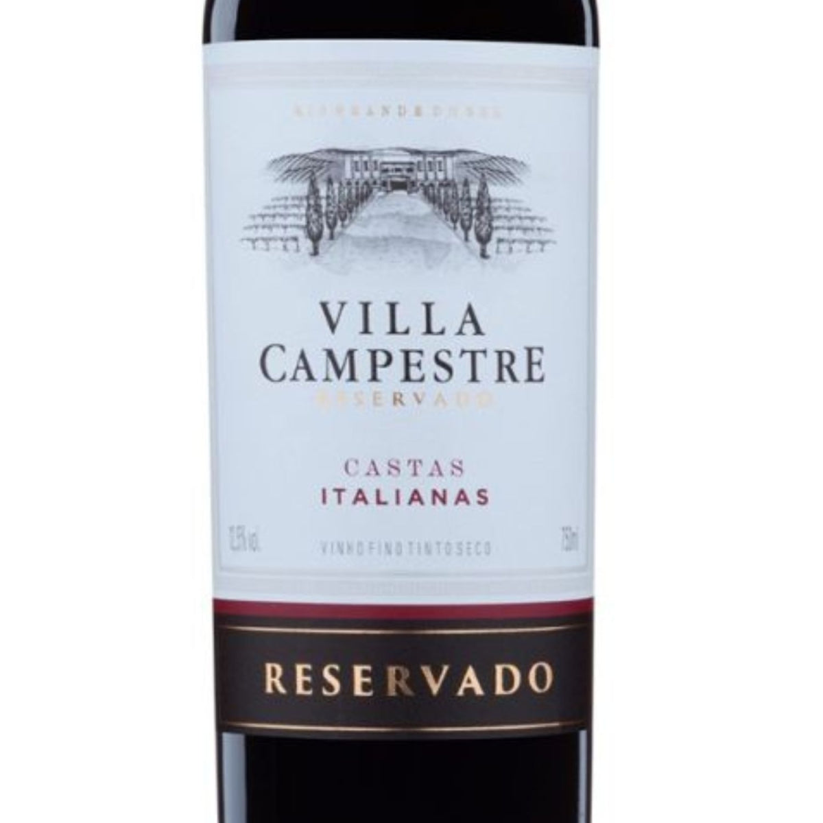 Vinho Villa Campestre Castas Italianas Reservado 750ml