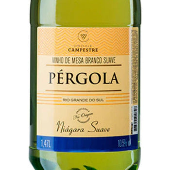Vinho Nacional Pergola Niagara Branco Suave 1470ml