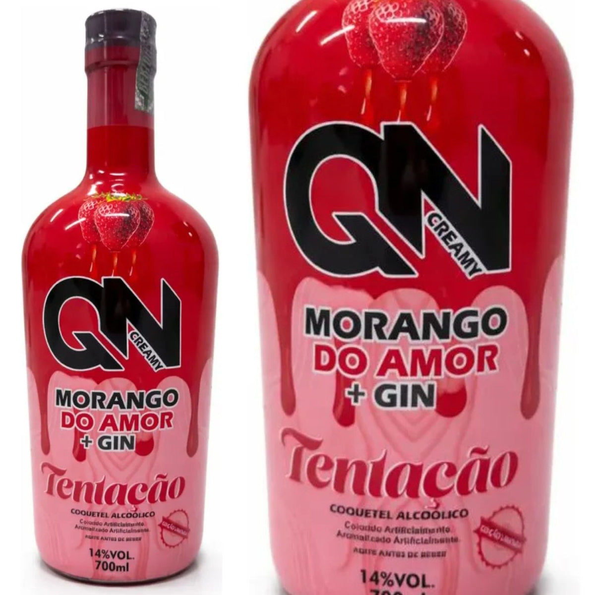 Licor Cremoso QN Morango Do Amor Cream Tentacao 700ml