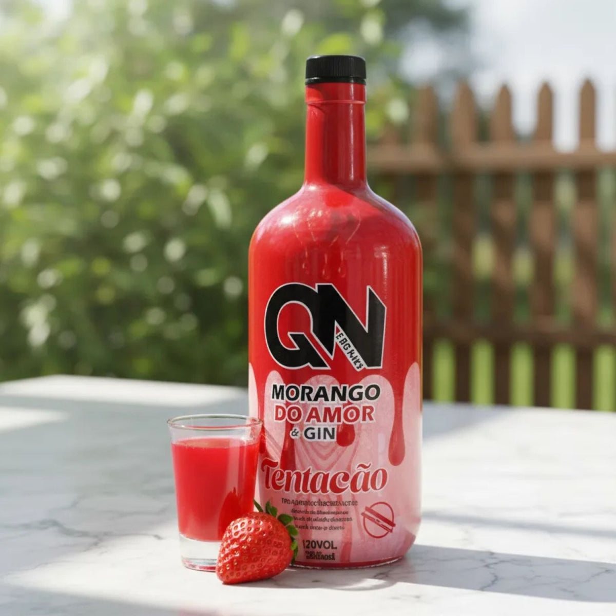 Licor Cremoso QN Morango Do Amor Cream Tentacao 700ml