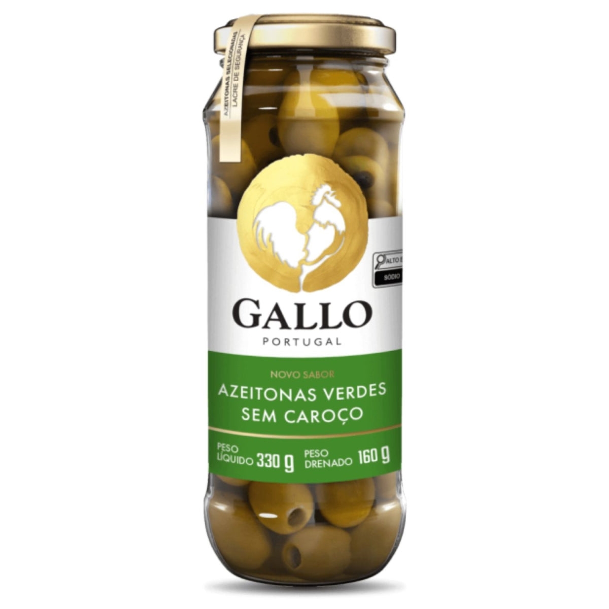 Azeitona Gallo Verde Sem Caroço 160g
