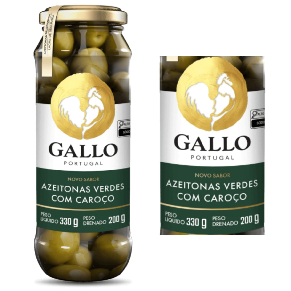Azeitona Gallo Verde C/CAR VD 200G
