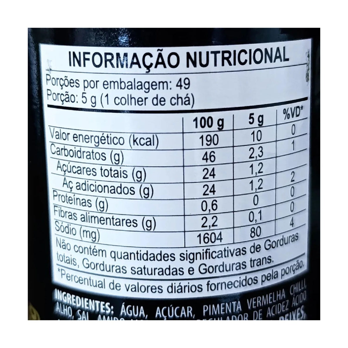 Molho de Pimenta Sweet Chilli Kalassi 245g Vidro Picante