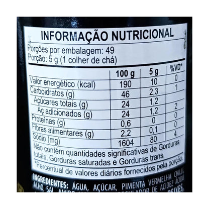 Molho de Pimenta Sweet Chilli Kalassi 245g Vidro Picante