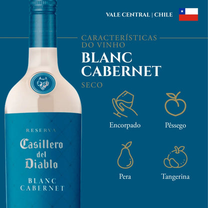 Vinho Chileno Casillero Del Diablo Blanc Cabernet 750ml