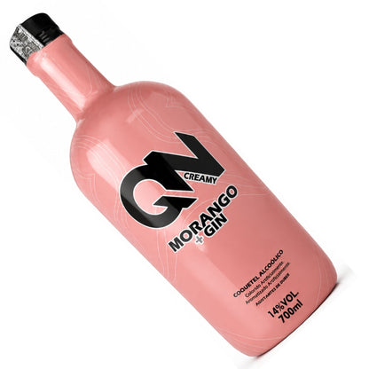 Licor Cremoso De Morango e Gin Creamy Garrafa 700ml