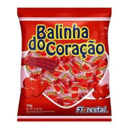 Balinha Coracao Florestal Morango 32 Unidades De 108G