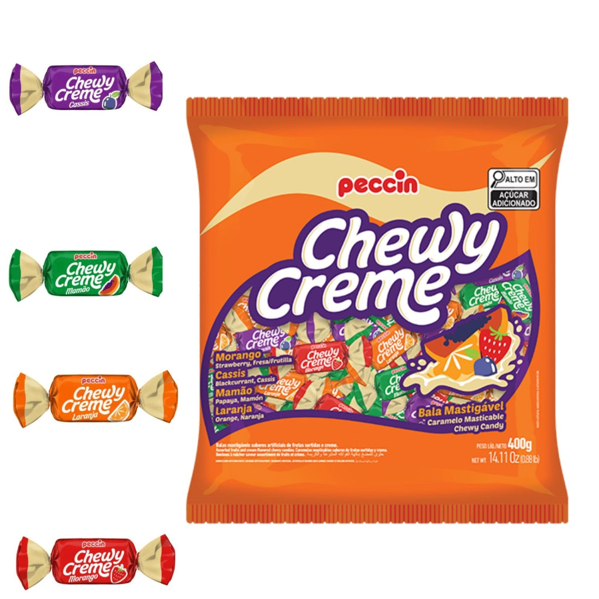 BALA CHEWY CREME SORTIDA 400G