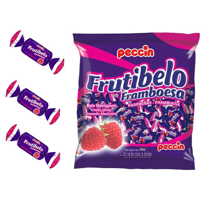 Bala Frutibelo Sabor Framboesa Peccin  Pacote 400gr
