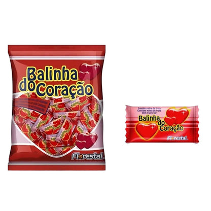 Balinha Do Corac Morango 48 Unidades De 48G