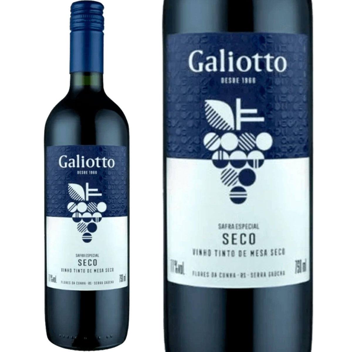 Vinho Tinto De Mesa Seco Galiotto Garrafa 750Ml