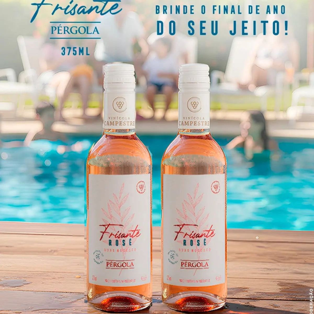 Vinho Pergola Frisante Demi Sec Rose 375mL