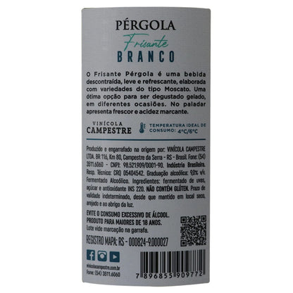 Vinho Pergola Frisante Branco Demi Sec 375mL