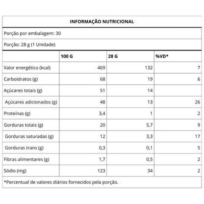 Chocolate Lollo Nestle Caixa com 30 unidades de 28g