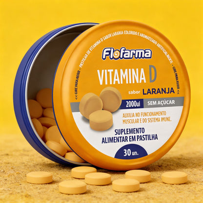 Suplemento Flofarma Vitamina D 2000ui 36g Pack C/6 und