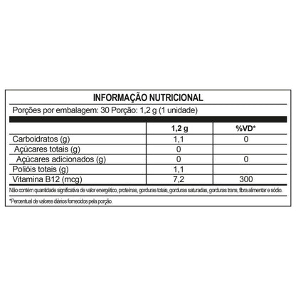 Suplemento Flofarma Vitamina B12 Framboesa 36g Pack C/6 Und