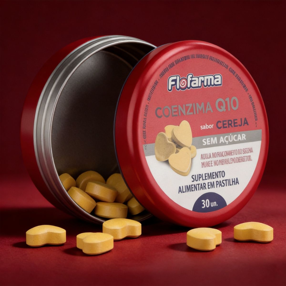 Suplemento Alimentar Flofarma Coenzima Q10 36g Pack C/6
