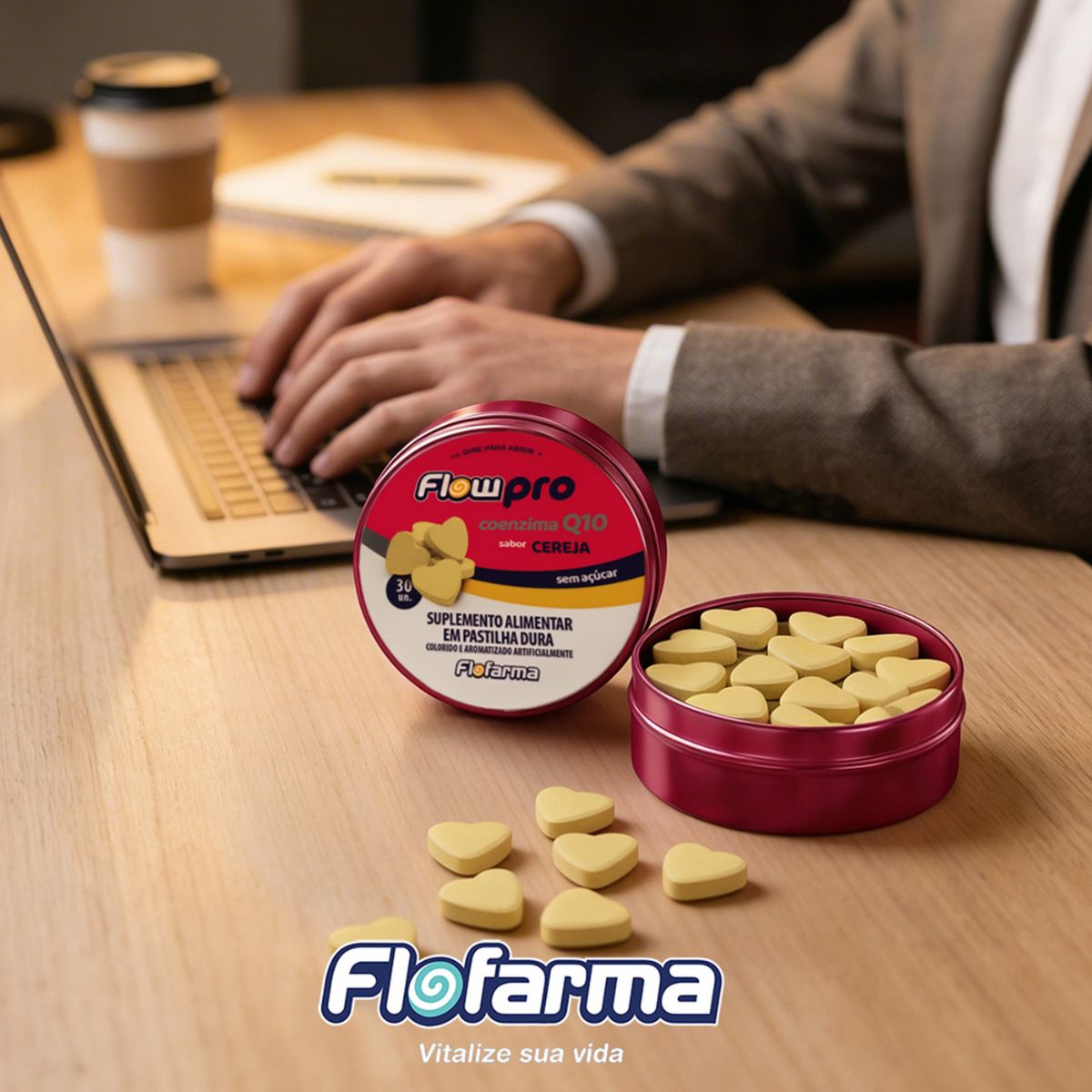 Suplemento Alimentar Flofarma Coenzima Q10 36g Pack C/6