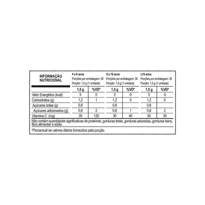 Suplemento Pastilha De Goma Vitamina C Kids Laranja 45g