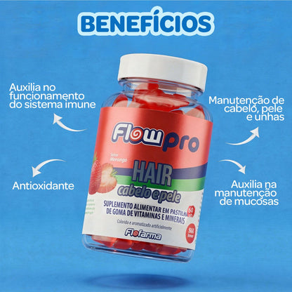 Suplemento De Pectina Hair Cabelo E Pele Flofarma 60und