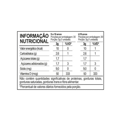 Suplemento Alimentar Pectina Vitamina D 2000ui Flowpro 30Und