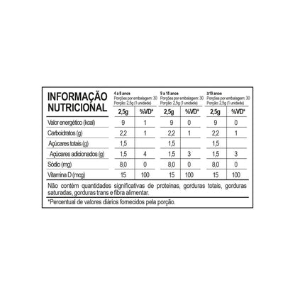 Suplemento Alimentar Pectina Vitamina D Kids Flofarma 30 Und