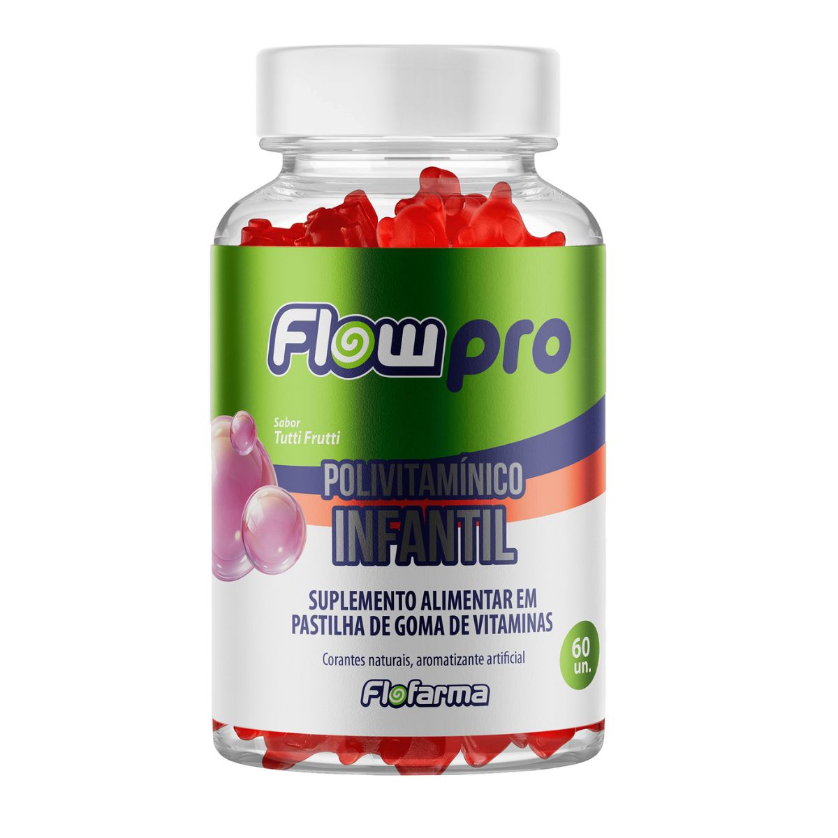 Suplemento Pectina Polivitaminica Infantil Flofarma 60Und