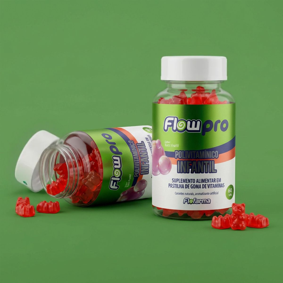 Suplemento Pectina Polivitaminica Infantil Flofarma 60Und