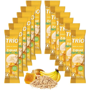 Barrinha De Cereais Sabor Banana Aveia E Mel Caixa Com 12un