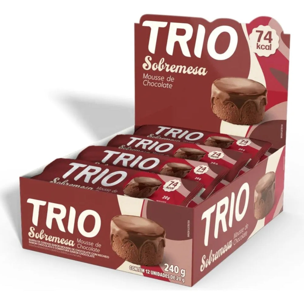 Barra Trio Sobremesa Mousse de Chocolate 20g Cx12