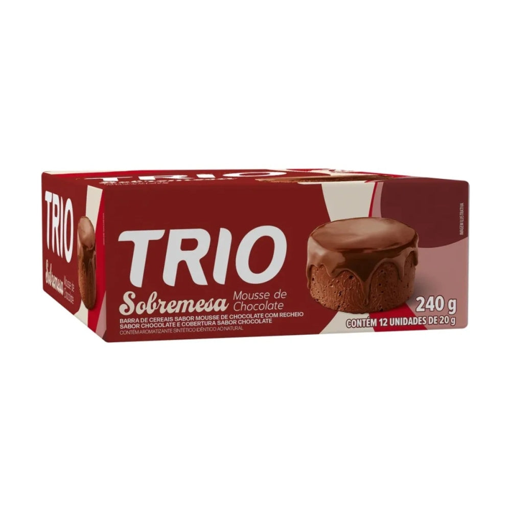 Barra Trio Sobremesa Mousse de Chocolate 20g Cx12