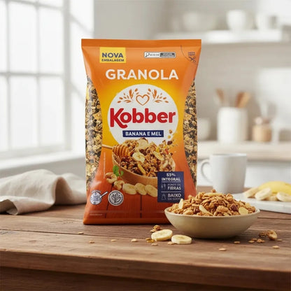 Granola Kobber Banana e Mel 800g