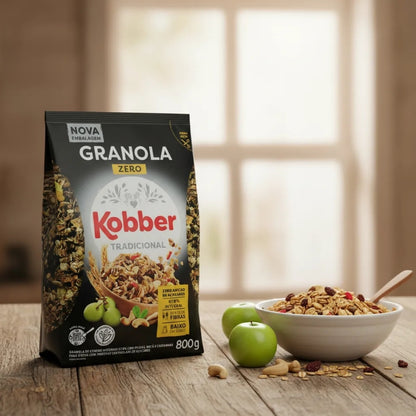 Granola Kobber Tradicional Zero 800g