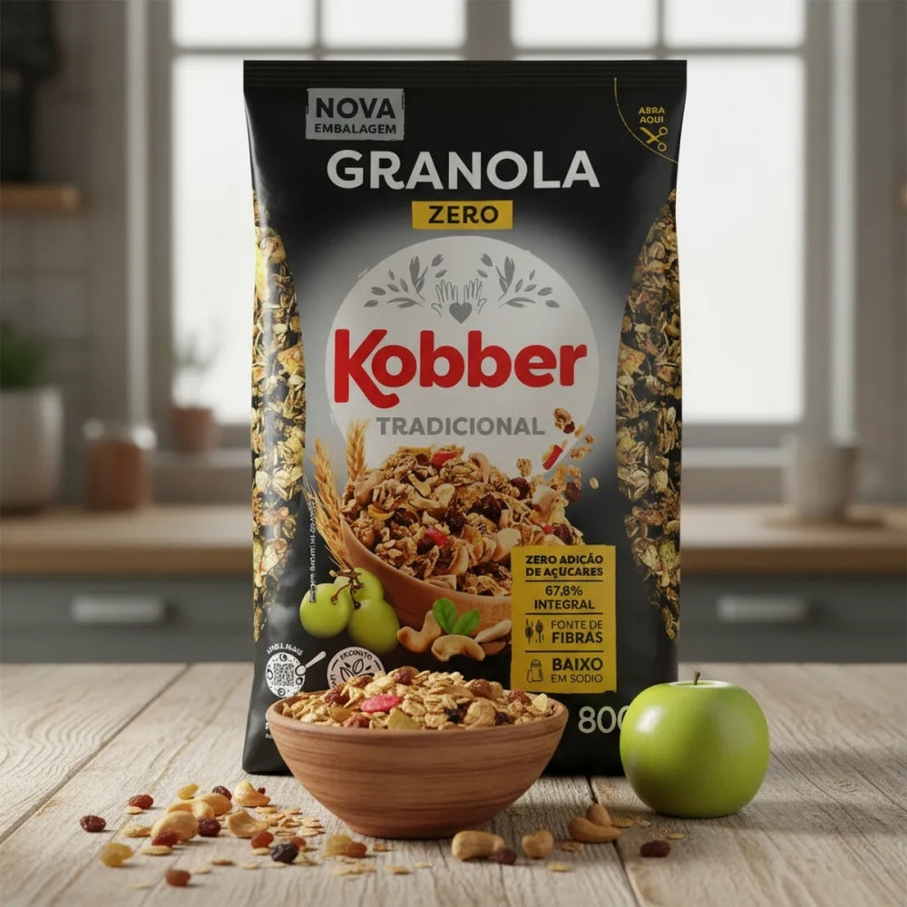 Granola Kobber Tradicional Zero 800g