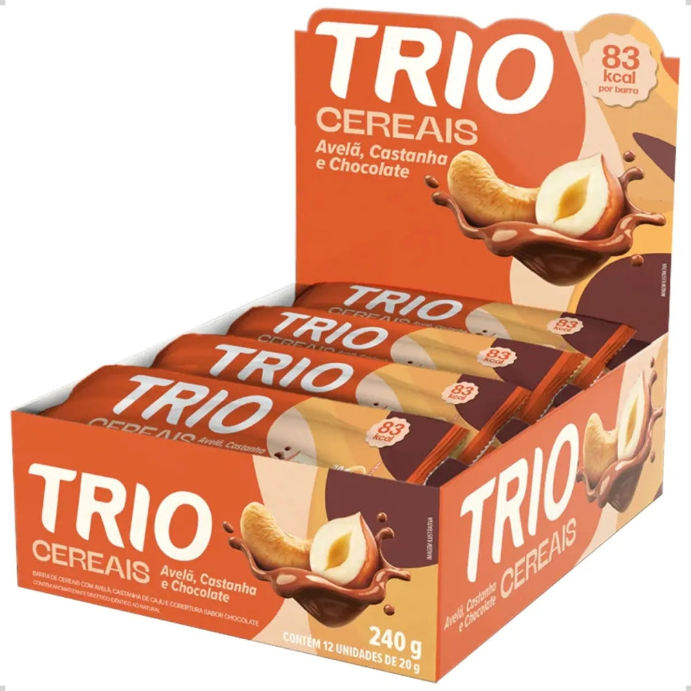 Barrinha De Cereais Sabor Banana Aveia E Mel Caixa Com 12un