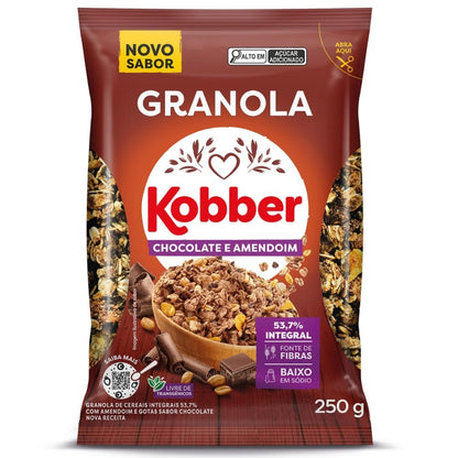 Granola Chocolate e Amendoim Kobber 250g