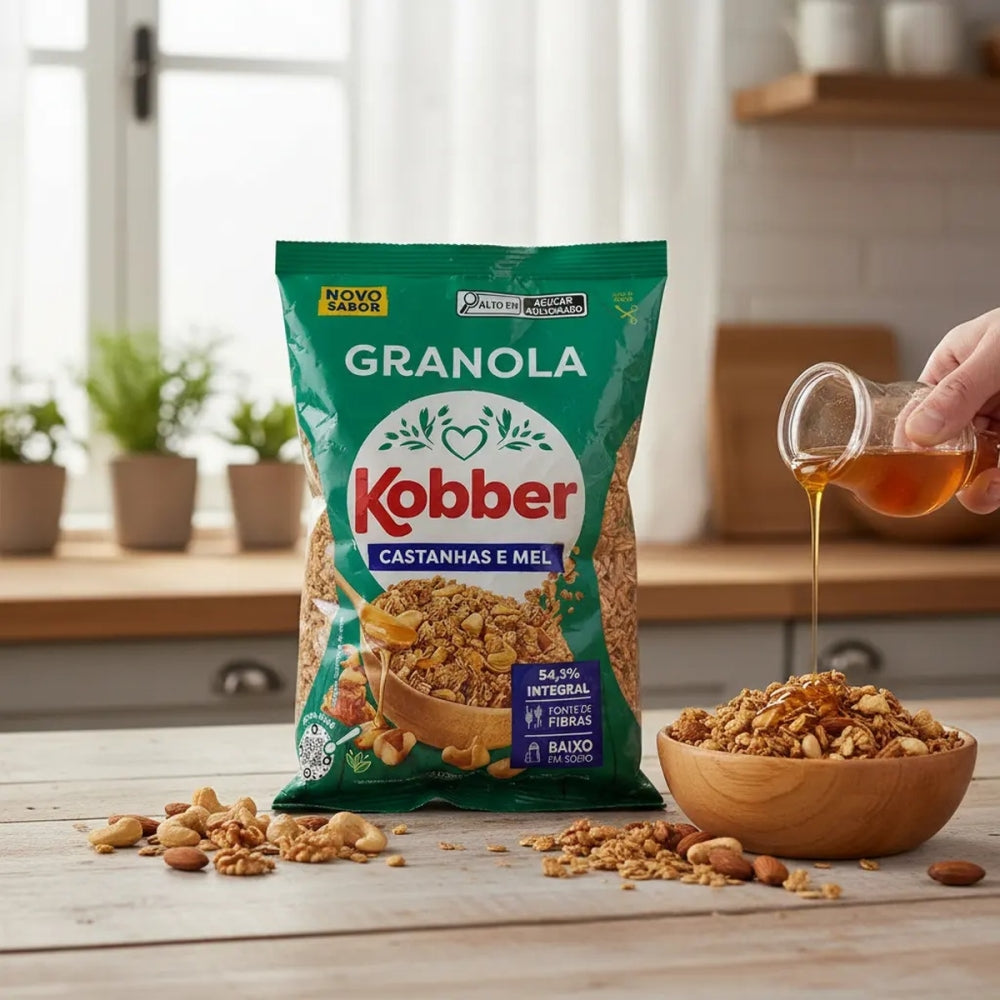 Granola Kobber Castanha E Mel 250gr